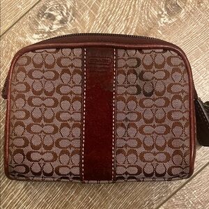 Coach Burgundy Monogram Bag